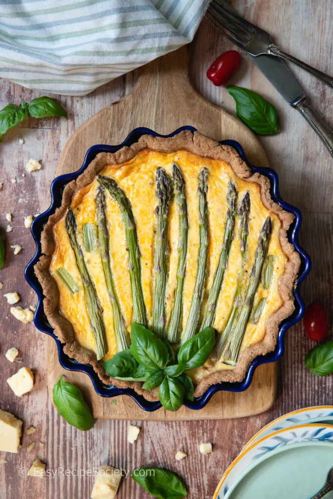 Easy Asparagus And Cheddar Tart